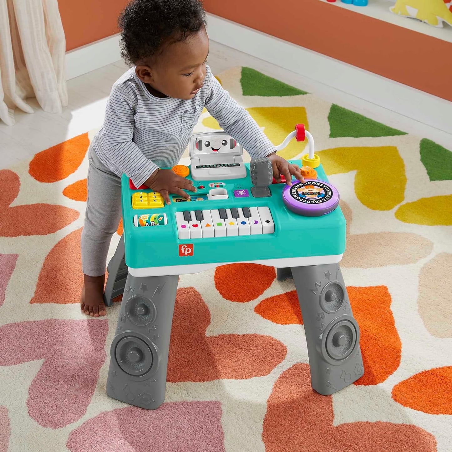Interactive DJ Activity Play Table – Musical Learning Toy with 3 Piano Modes, Lights & Multi-Language Sounds