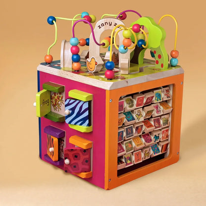toys Zany Zoo Wooden Activity Cube Assortment